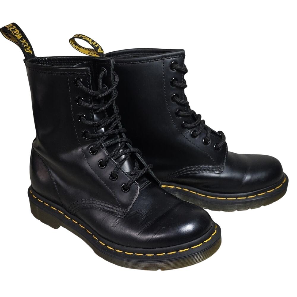 Dr. Martens 1460 Smooth Leather Lace Up Boots Womens Size 6